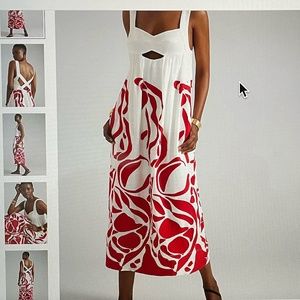 Anthropologie Front Cut Out Maxi Dress (New with Tags)